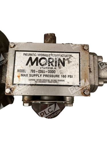 Morin 79S-036U-D000 Pneumatic Hydraulic Rotary Actuator Max Pressure 160PSI - Picture 2 of 6