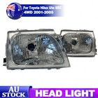 Pair Left Right Headlights Replacement for Toyota Hilux SR5 2001-2005 L+R