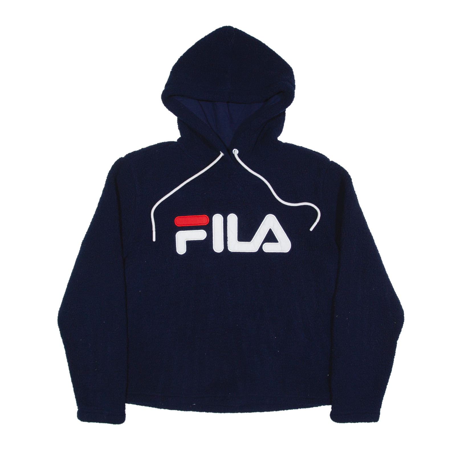 FILA Felpa con Cappuccio in Pile Pullover Blu Uomo S