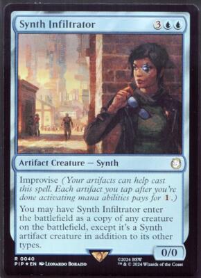 Synth Infiltrator - 40 Foil MTG Fallout