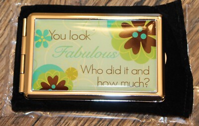 New Vintage Style Compact Mirror ''You look fabulous, Who did it and how much''