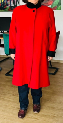 C&A Damen Wintermantel Mantel rot Größe 40