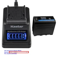 Kastar Battery LCD Dual Fast Charger for Sony NP-F950 NP-F960 NP-F970 NP-F970Pro