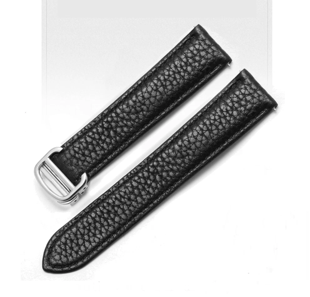 Cartier tank 2025 black strap