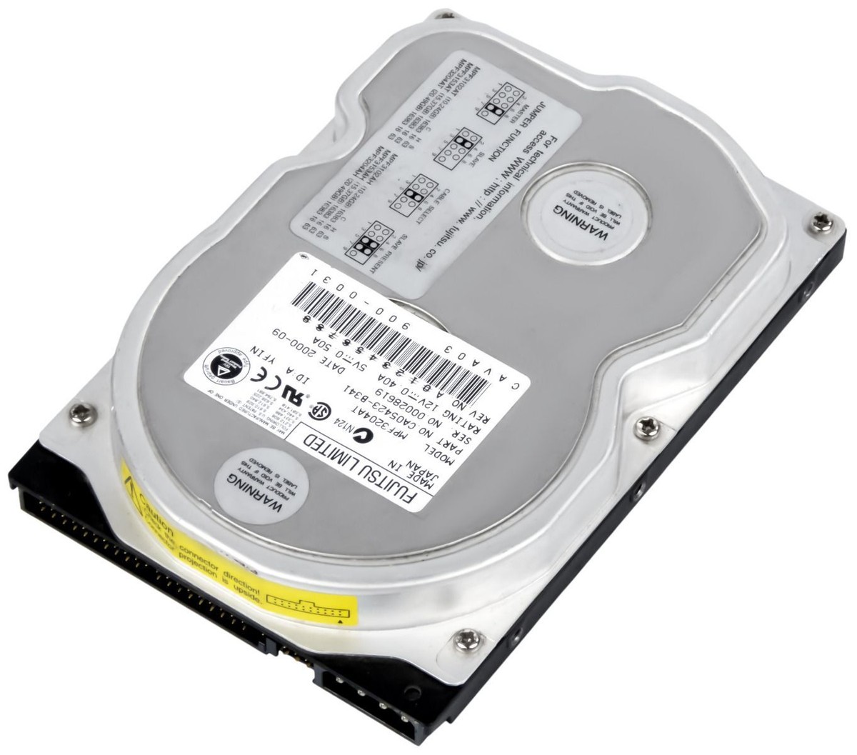 Hard Drive Fujitsu MPF3204AT 20.4GB 5400RPM PATA ATA IDE 512KB