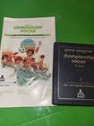 Atari 2600, "Championship Soccer" cartridge, CX-2616, 1980 w/Manual
