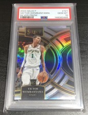 2023 Select Victor Wembanyama #121 Silver Prizm Rookie RC PSA 10 GEM MT!!!🔥