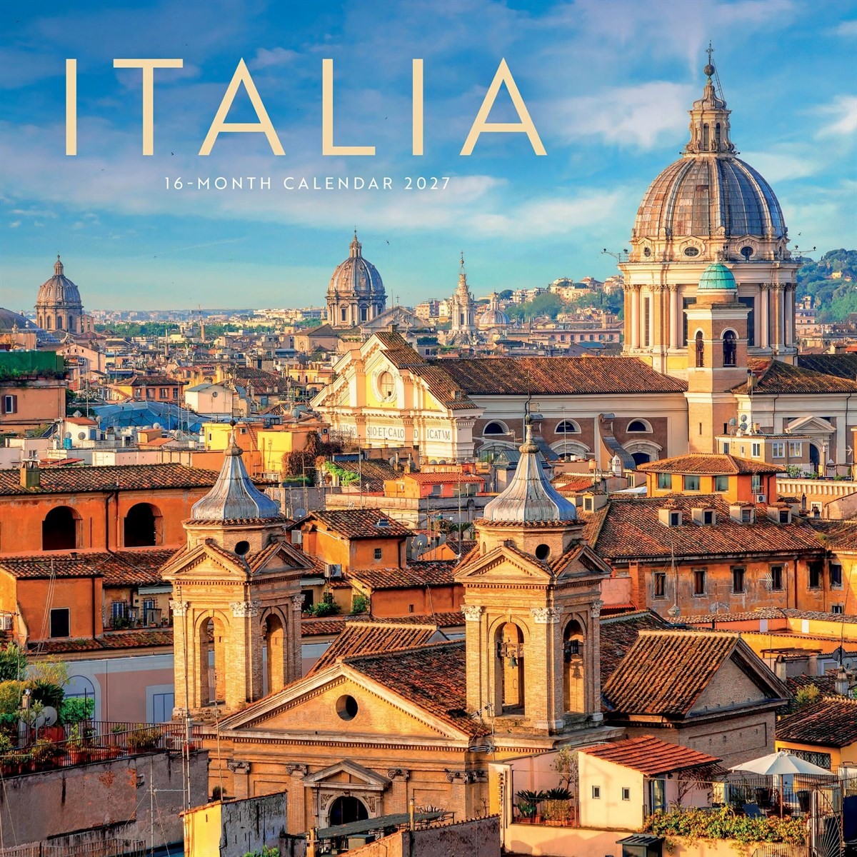 Italia Calendar 2027, Wall Calendars, Month To View, Travel, Gift