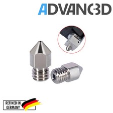 Advanc3D MK7 Nozzle aus gehärtetem Stahl C15 in 0.4mm für 1.75mm Filament FDM