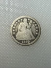 1849 seated liberty dime M