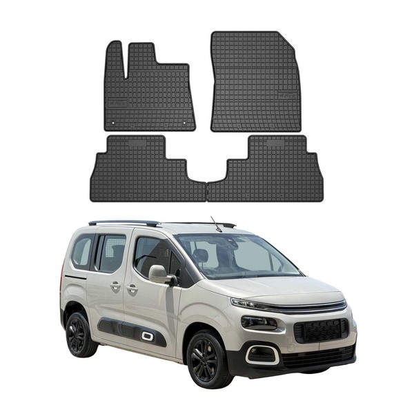 Omac Gummi FußMatten FüR Toyota Proace City 2019-2026 Automatten Schwarz 4Tlg-image