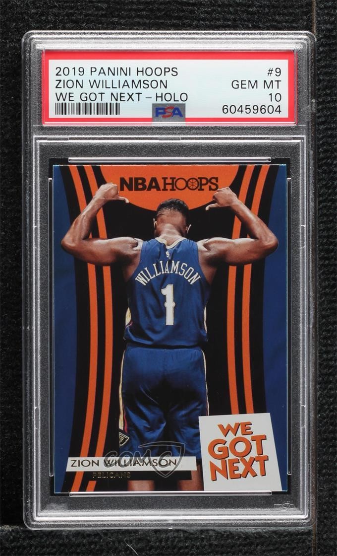 2019-20 Panini NBA Hoops We Got Next Holo Zion Williamson #9 PSA 10 GEM MT 0n64