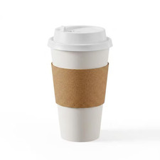 100-Pack 16 Oz. Disposable Paper Coffee Cups with Lids, Sleeves, and Stirrers fo