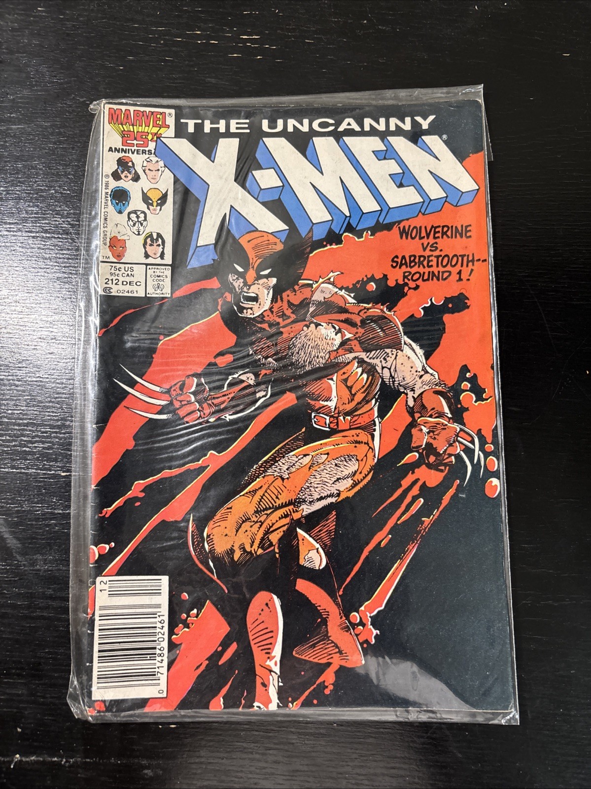 The Uncanny X-Men #212 Newsstand Variant (Marvel Comics December 1986)