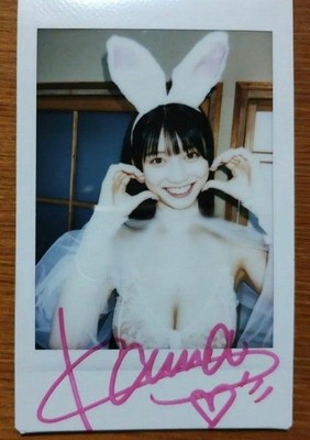Kanna Seto Polaroid Instax Cheki Foto Autogramm Hard Signed #2954