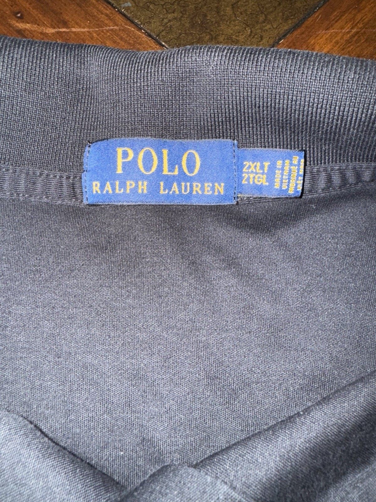 Polo Ralph Lauren Polo Shirt Black With Multi Colored Pony Men's Size 2XLT thumbnail 3