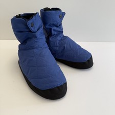 VTG 70s Cedar River Enumclaw Puffer Slippers Boots‎ L Lined Blue Quilted Filled 70s 80s Blue Slipper - Etsy main image 2