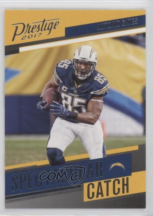 2017 Panini Prestige Spectacular Catch Antonio Gates #21 HOF 0d2