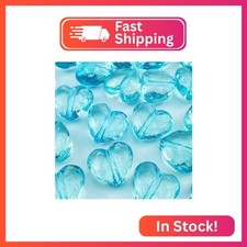 YHYPOCI 50pcs Acrylic Heart Beads 20mm Heart Shape Loose Bead for Making Bracele