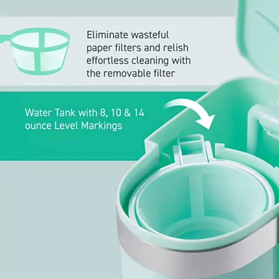 Cafetera personal Elite Cuisine con taza de viaje Foto 3 de 4