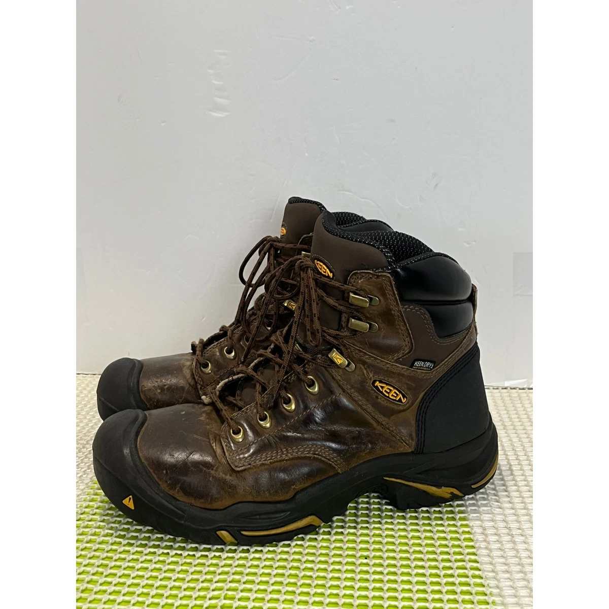 Keen Utility Flint II Mid Waterproof Steel Toe Work Boots Mens 9.5D Black Olive KEEN Cushioned Workwear Boots for Men for Sale | Shop New  main image 3