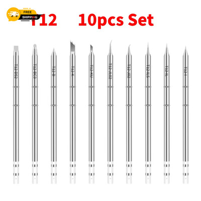 10 Stück T12 Set Lötkolbenspitzen verschiedene Modelle T12-K KU ILS J02 JL02 BC3 D12 B