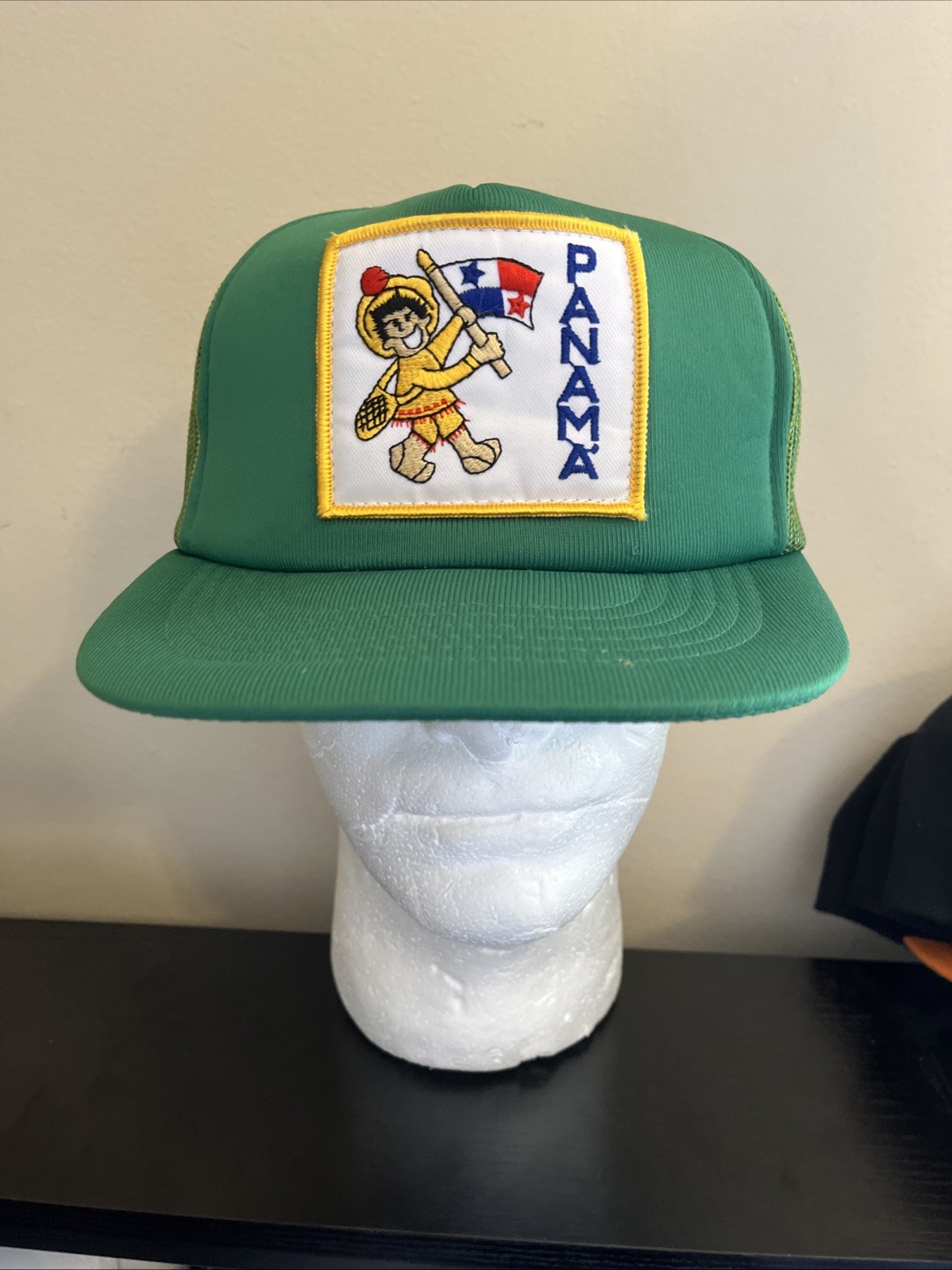 Panama Hat Adjustable Snapback Green - image 1