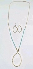 Ladies Pendant Necklace and Earring Set