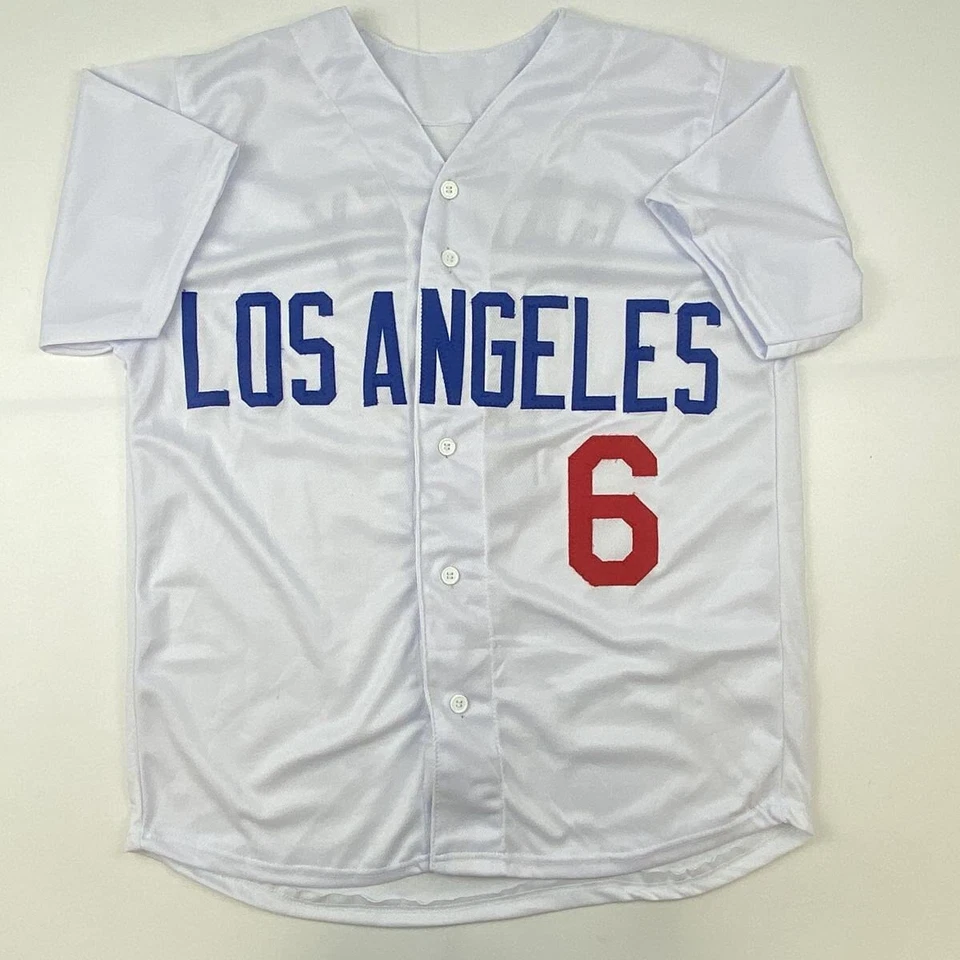 Autographed/Signed STEVE GARVEY Los Angeles White Baseball Jersey Beckett COA - Image 4 of 4