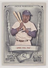 2021 Topps Allen & Ginter's Historical Hits Jackie Robinson #HH-10 HOF 0b1s
