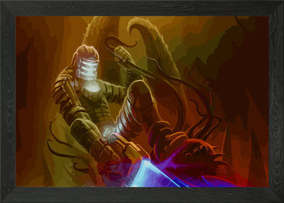 Dead Space Horor Clasik Gerahmtes Wandbild Poster Leinwanddruck Bild