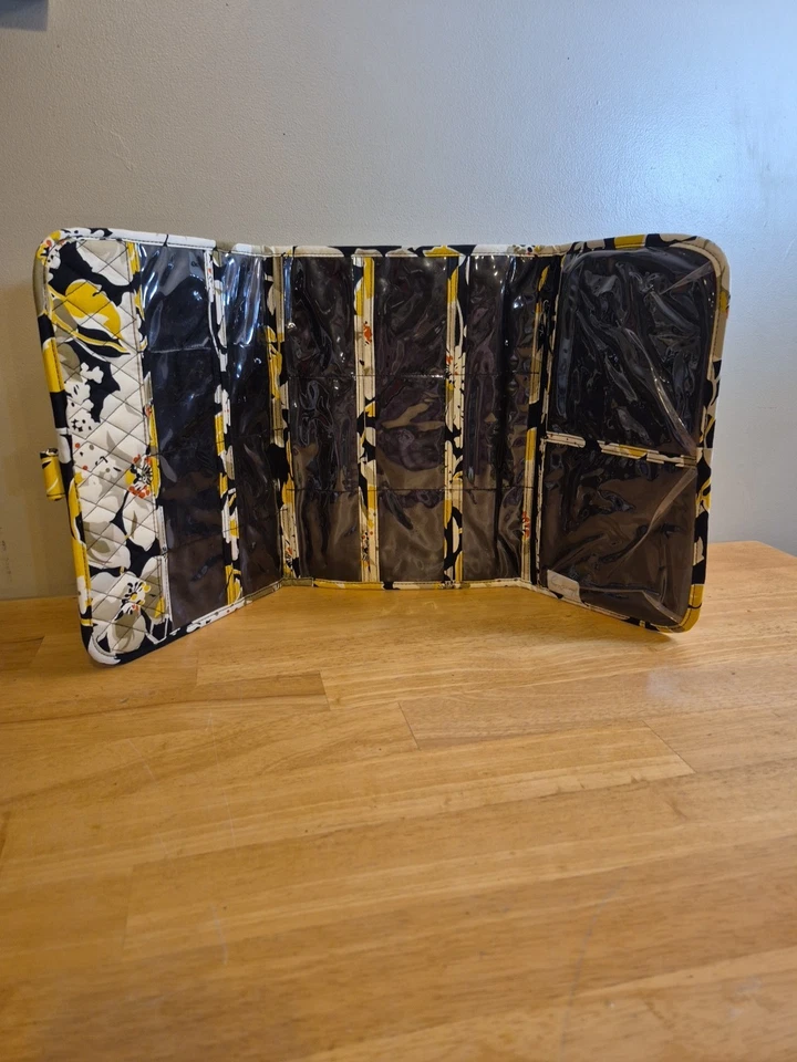 Bolso colgante floral amarillo organizador de joyas cosméticas de viaje Vera Bradley Dogwood Foto 3 de 4