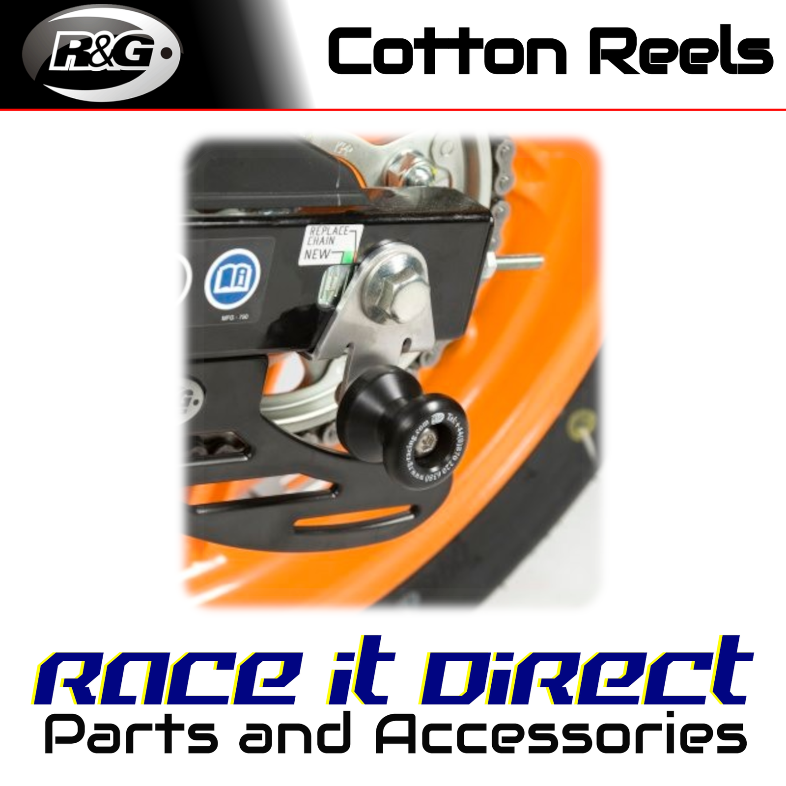 Cotton Reels for Honda CBR125R 2011-2017 R&G