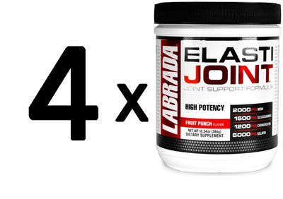 4 x Labrada Elasti Joint, Fruit Punch - 384g (97,65 EUR/kg)