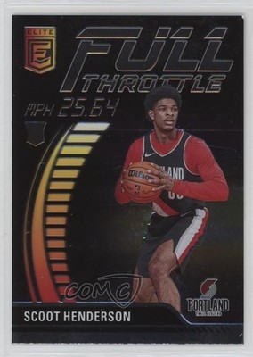 2023-24 Donruss Elite Full Throttle Scoot Henderson #2 Rookie RC 15ts