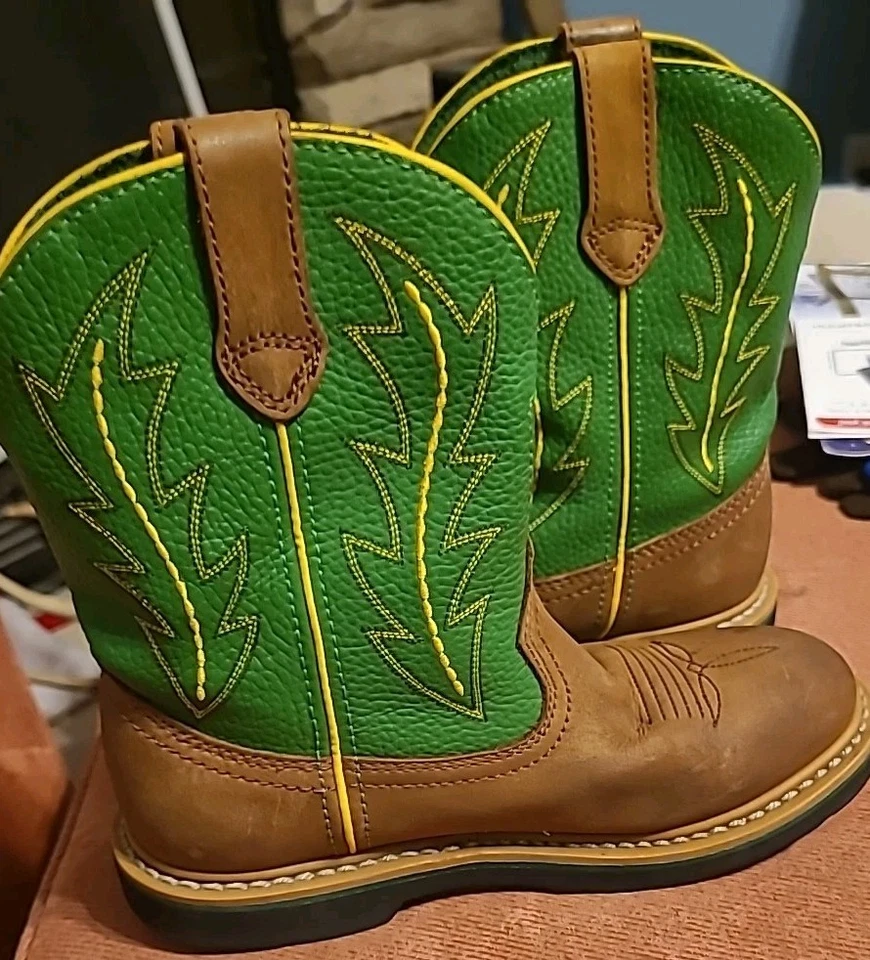 Botas John Deere verde niño talla 3m Foto 3 de 4