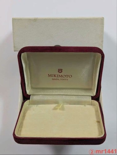 MIKIMOTO Pearl color Necklace Case Luxury Jewelry Storage Box D682