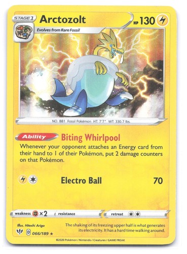 Arctozolt 066/189 Darkness Ablaze Holo Rare NM