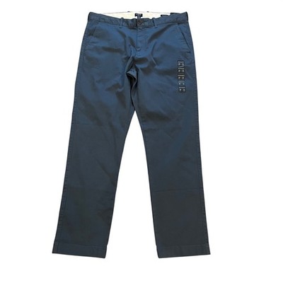J.Crew Flex Straight Fit Chino Pants Navy Blue 35x32 H3186 New | eBay