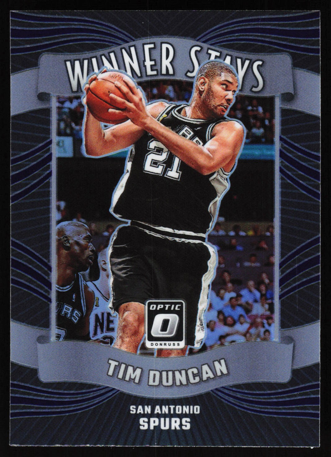 Tim Duncan #5 Basketball Cards 2023 Donruss Optic Winner Stays trading card — raw and PSA graded price guide