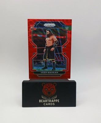 2022 Veer Mahaan Panini Prizm WWE Ruby Wave Red *Rookie Card* RC 