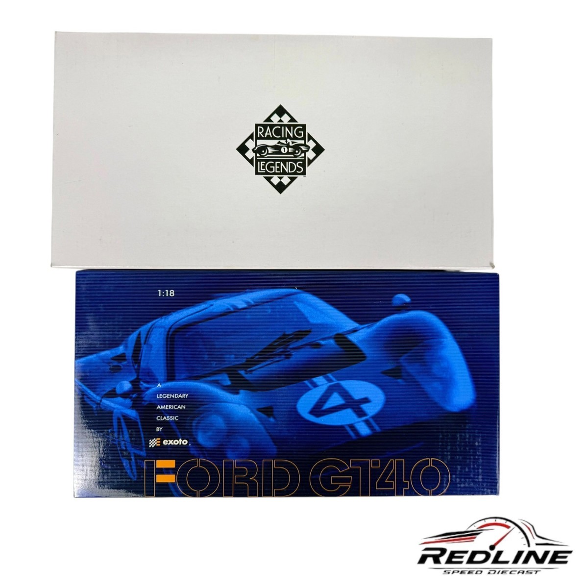 ミニカー 1/18 EXOTO FORD GT40 Mk.IV 1967 1:18 Exoto Ford GT40 MK IV 24h Le Mans 1967 Hulme/ Ruby #4 blue