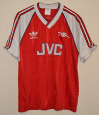 Vtg Arsenal adidas 1988-1990 JVC Home Shirt Mens Size 40-42"