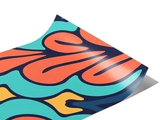 Rwraps Mandala White Venn Gloss Vinyl Film Wrap 59in x 6in Vinyl Vehicle Car