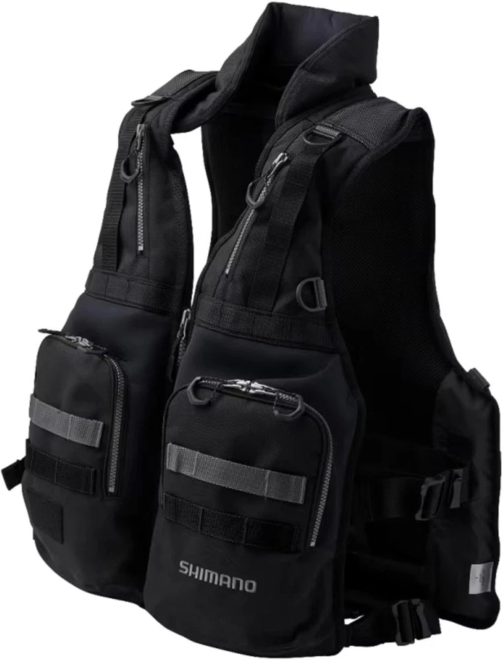 Chaleco resistente Shimano Rock Shore VF-229X negro libre Foto 2 de 4