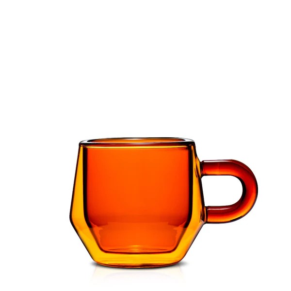 Hearth 120DBLAMBERK2 4oz (120ml)Double Wall Glass (Amber)