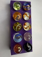 10 Imperfect Glass Marbles lot 8884 See Photos Description