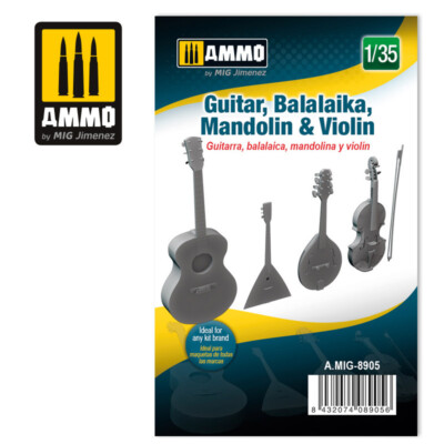 AMMO by Mig Jimenez 1/35 Guitar, Balalaika, Mandolin & Violin