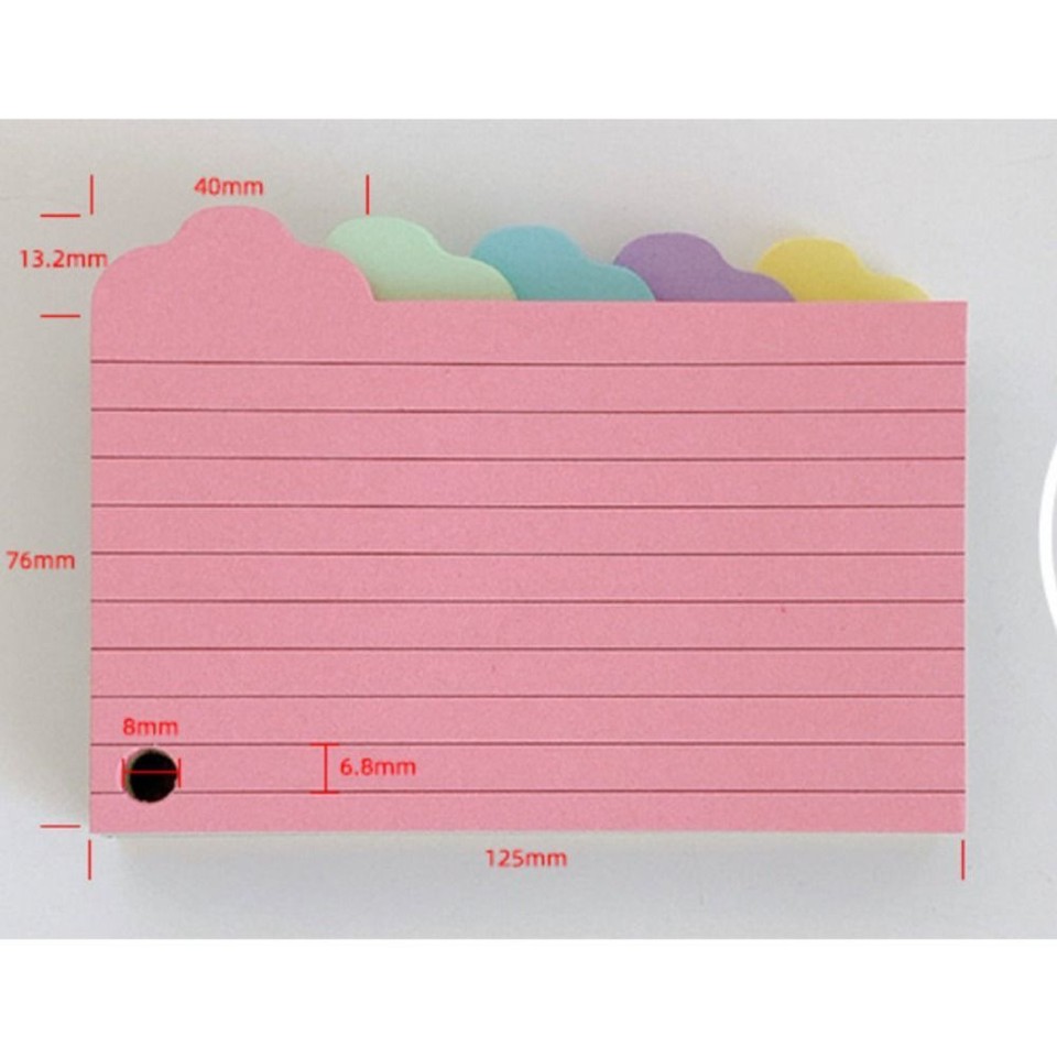 DIY Index Cards Horizontal Line Flash Cards Creative Pocket Notebook