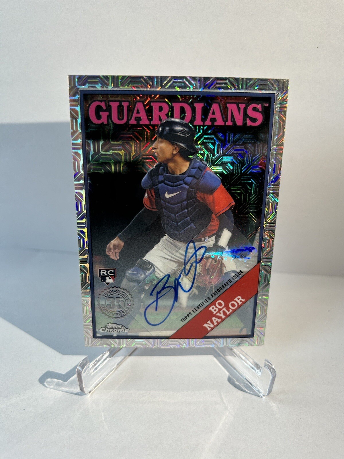 2023 Topps Chrome Bo Naylor RC 2T88C-3 Silver Pack Mojo Auto /299